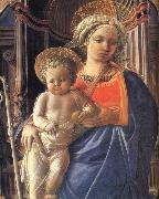 Fra Filippo Lippi Details of Madonna and Child with Angels,St Frediano and St Augustine oil on canvas